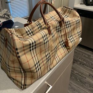 Burberry Holdall haymarket check duffel bag